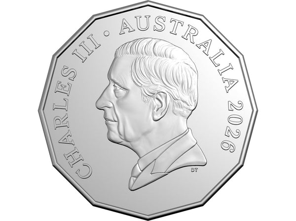 2026 50c Coloured Uncirculated Coin - 70th Anniversary of Australia’s First Television Broadcast