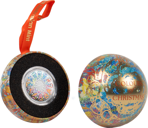 2026 50c Colours of Christmas Silver Proof Coin