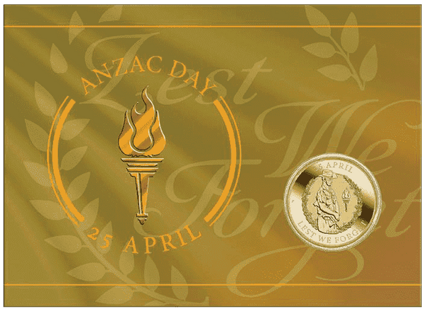 ANZAC Day 2025 $1 Coin in Card
