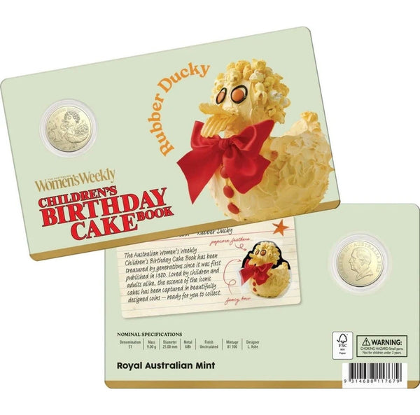 2025 $1 The Australian Women's Weekly Children's Birthday Cake Book Coin Set of