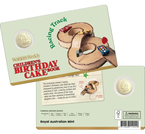 2025 $1 The Australian Women's Weekly Children's Birthday Cake Book Coin Set of