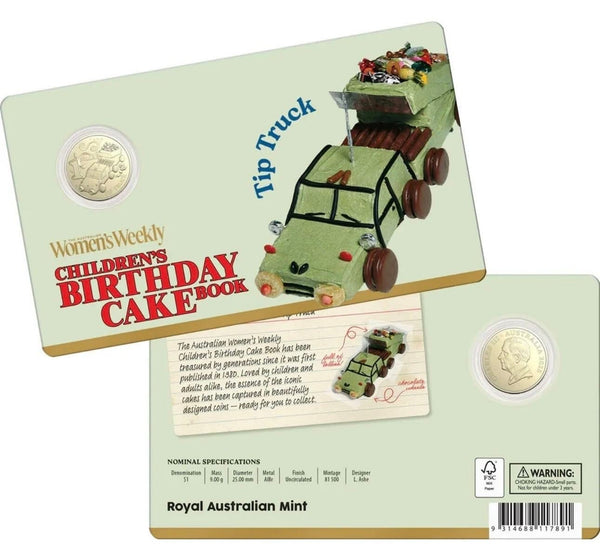 2025 $1 The Australian Women's Weekly Children's Birthday Cake Book Coin Set of