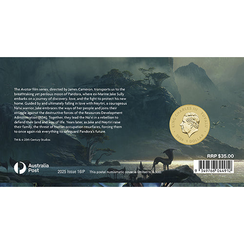 Avatar Jake Sully Postal Numismatic Cover (PNC)