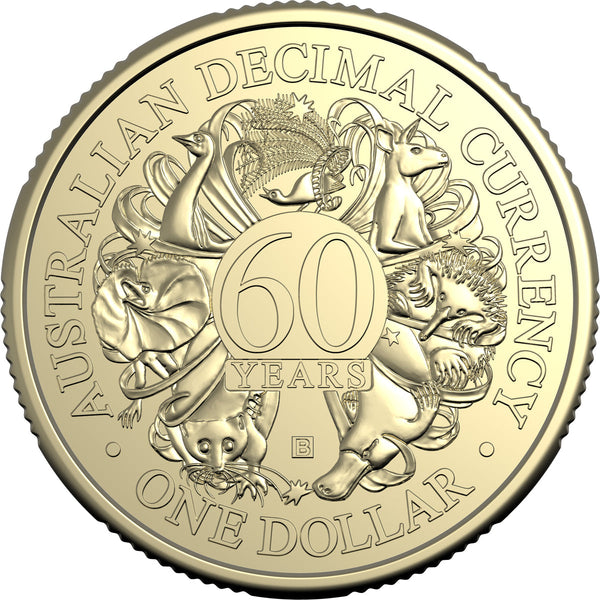 2026 $1 Mintmark and Privy Mark Uncirculated 4-Coin Set - 60th Anniversary of Decimal Currency