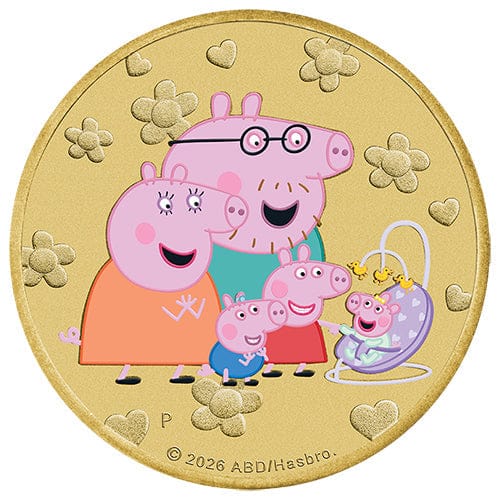 2026 $1 Peppa Pig Coin & Stamp Cover PNC (PM)