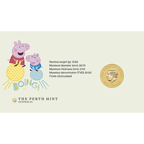 2026 $1 Peppa Pig Coin & Stamp Cover PNC (PM)