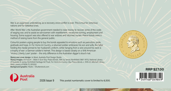 2026 ANZAC Day –  $1 Preparing for Peace (PM) PNC