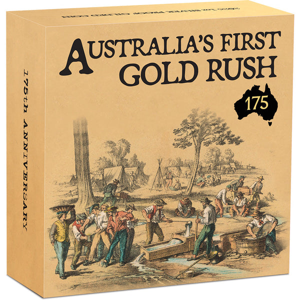 2026 1oz Australia's First Gold Rush 175th Anniversary Silver Proof Gilded Coin