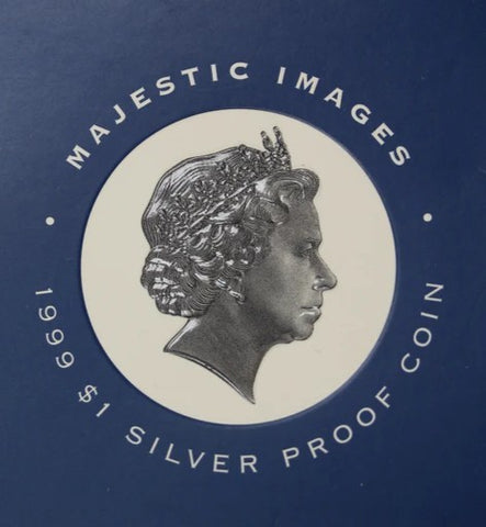 1999 Majestic Images $1 Silver Proof Coin