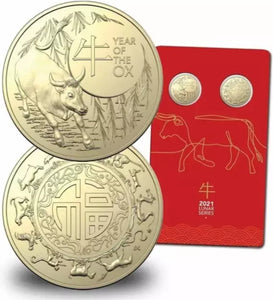 2021 Lunar Year of the Ox $1
Uncirculated Two Coin