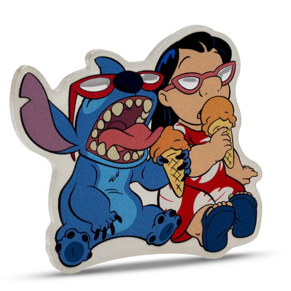 2025 Disney Stitch - Mmmm Ice Cream 1oz Silver Coin