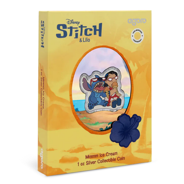 2025 Disney Stitch - Mmmm Ice Cream 1oz Silver Coin