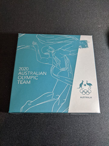 2020 $5 1oz Silver Proof Coin. Australian Olympic Team PRE OWNED