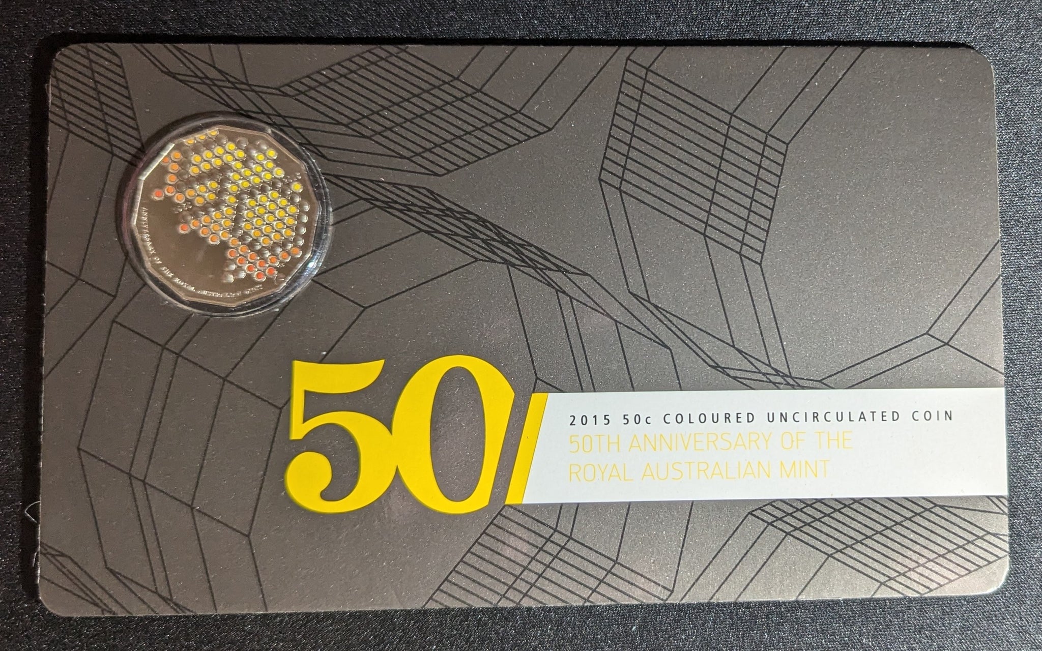 2015 50th Anniversary of The Royal Australian Mint Coloured 50C