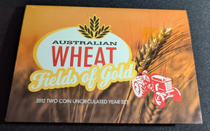 Australia 2012 Two Coin Mint Set Australian Wheat - Fields of Gold