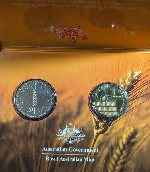 Australia 2012 Two Coin Mint Set Australian Wheat - Fields of Gold