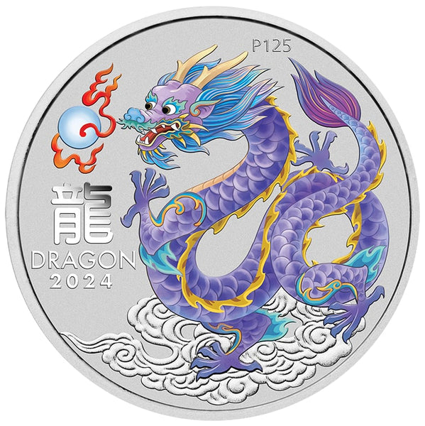 ANDA Sydney 2024 Perth Mint - 1oz Coloured Dragon