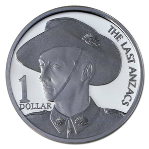 1999 $1 Silver Proof Coin The Last Anzac