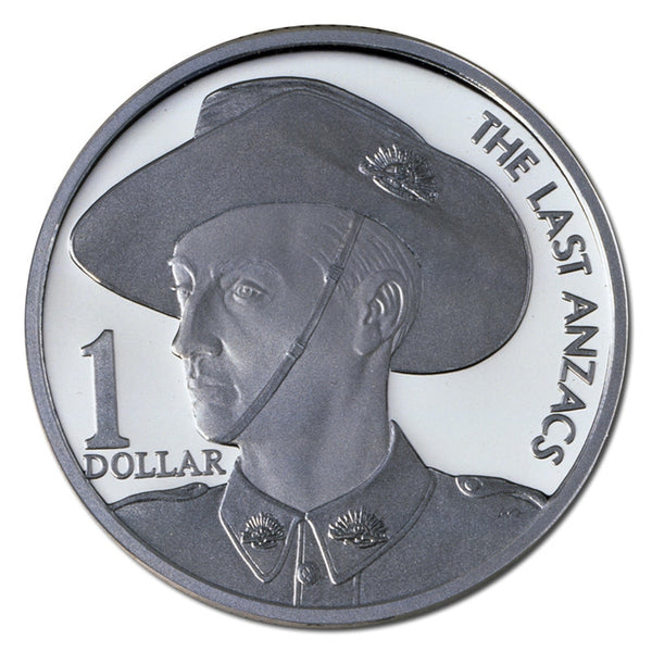 1999 $1 Silver Proof Coin The Last Anzac