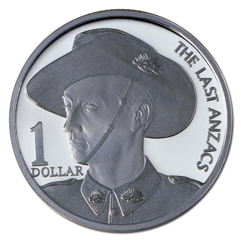 1999 $1 Silver Proof Coin The Last Anzac