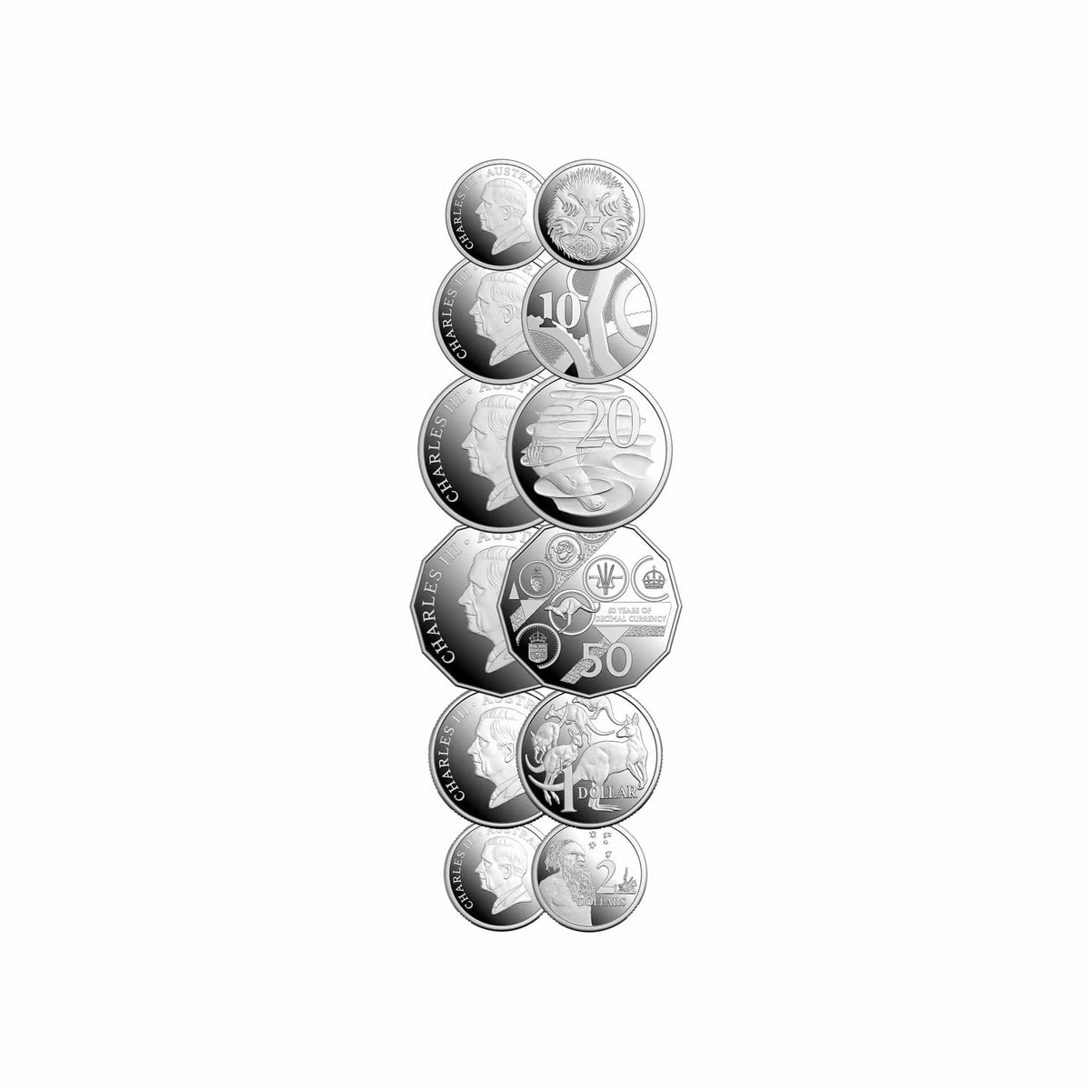 2026 Six-Coin Silver Proof Year Set – 60th Anniversary of Decimal Curr ...