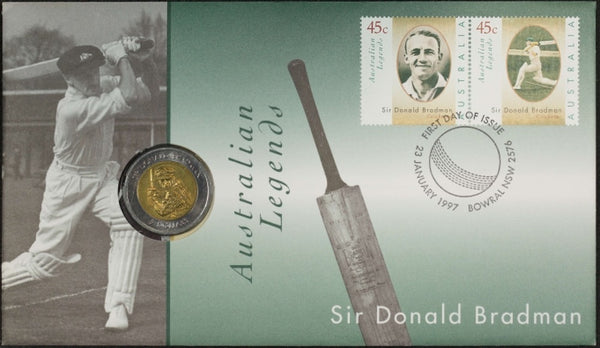 1997 $5 Australian Legends - Sir Donald Bradman PNC