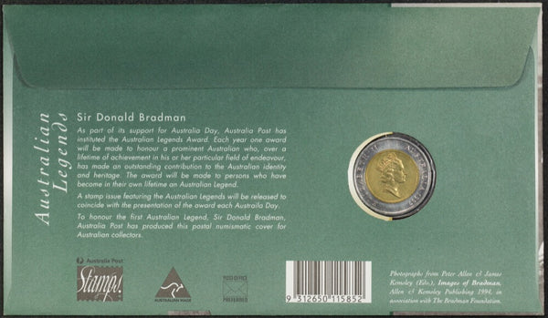 1997 $5 Australian Legends - Sir Donald Bradman PNC