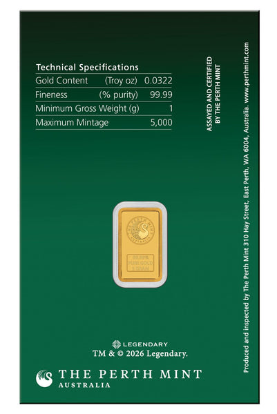 Dune – House Atreides 2026 1g Gold Minted Bar