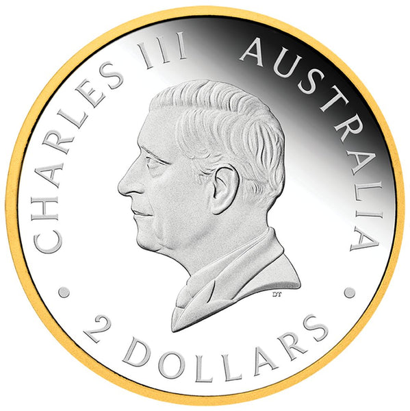 Wedge Tailed Eagle 2026 $2 2oz Silver Enhanced Reverse Proof Ultra High Relief Gilded Coin