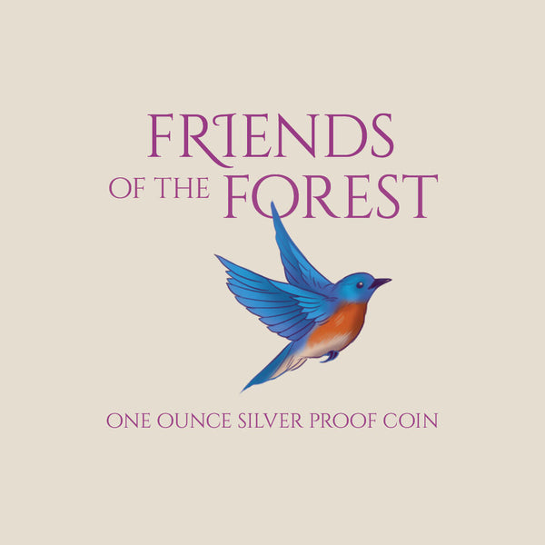 Friends of the Forest 2026 silver proof coin - design artwork