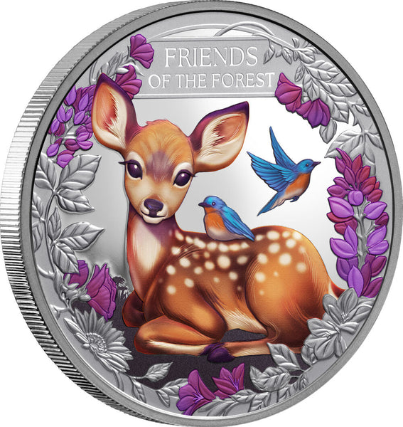 Friends of the Forest 2026 $1 1oz Silver Proof Coin - reverse