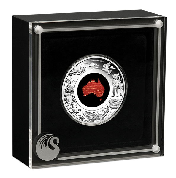 Great Southern Land Desert 2025 1oz Silver Proof Jasper Coin