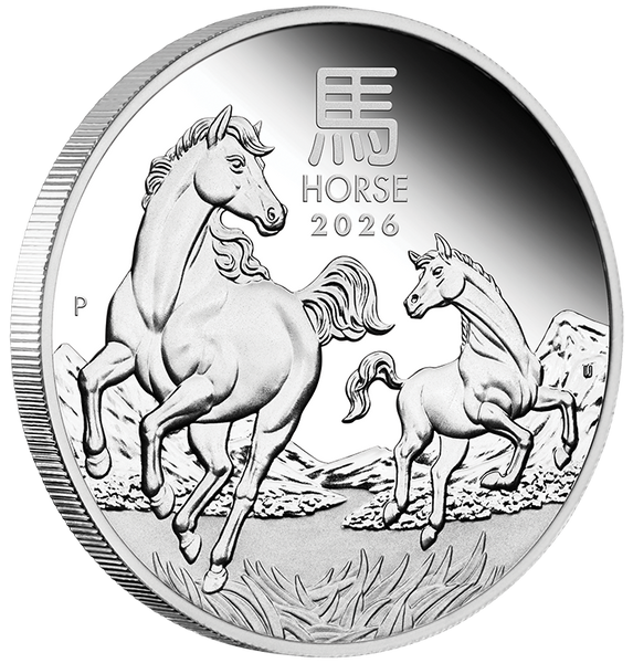 Australian Lunar Series III 2026 Year of the Horse 1oz Silver Proof Coin