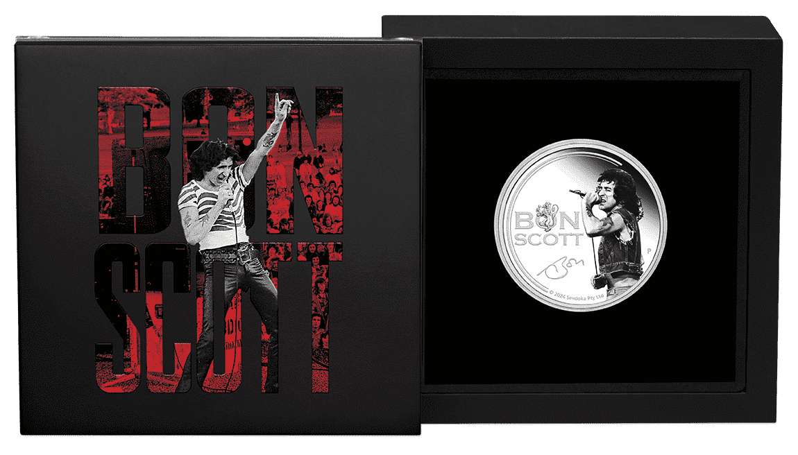 2024 Bon Scott 1oz Silver Proof Coin – Aussie Coins Direct