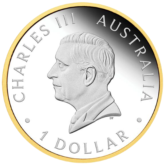 2026 1oz 40th Anniversary of Australia Nugget Program Silver Proof Gilded Coin
