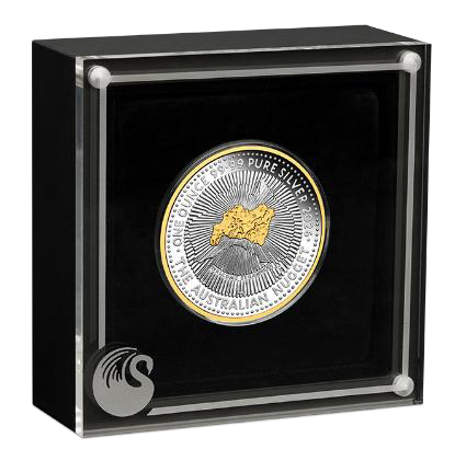 2026 1oz 40th Anniversary of Australia Nugget Program Silver Proof Gilded Coin