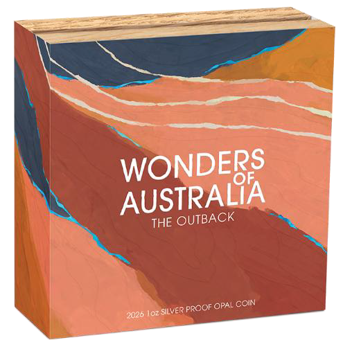 2026 1oz Wonders of Australia Outback Silver Proof Opal Coin