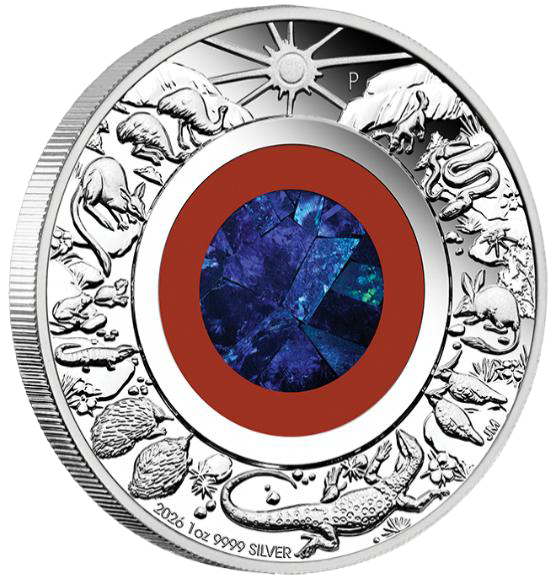 2026 1oz Wonders of Australia Outback Silver Proof Opal Coin