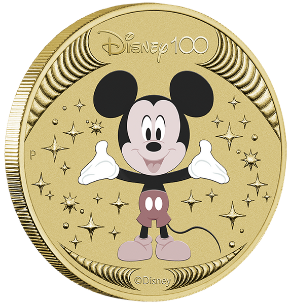 2023 Disney 100th Anniversary $1 Mickey  Mouse Stamp & Coin Cover