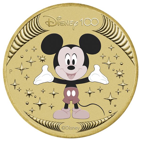 2023 Disney 100th Anniversary $1 Mickey  Mouse Stamp & Coin Cover