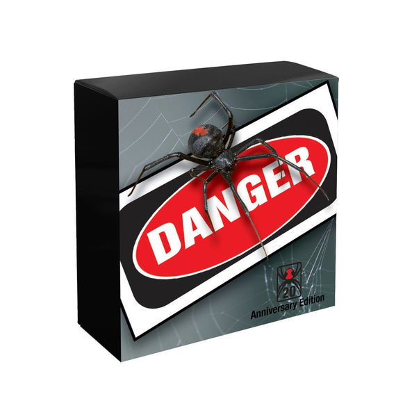 2026 Deadly & Dangerous 20th Anniversary Red-Back Spider 1oz Silver Proof Coin