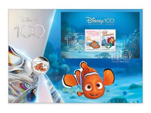 2023 Disney 100 Years Nemo Limited-Edition 1/2oz Silver Impressions PNC Number 130/200