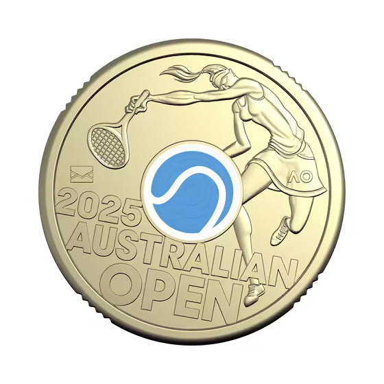 2025 Women’s Australian Open $2 Privy Mark Coin in Folder