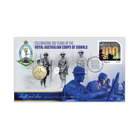 Centenary of Royal Australian Corp of Signals Postal Numismatic Cover (PNC)