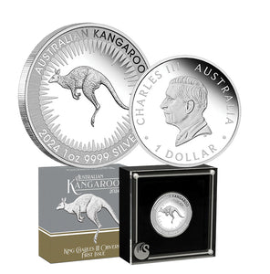 2024 $1 Australian Kangaroo First Issue King Charles Obverse 1oz Silver Proof Coin