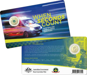 2021 Ambulance Services 'C' Mintmark $2 Coin Carded
