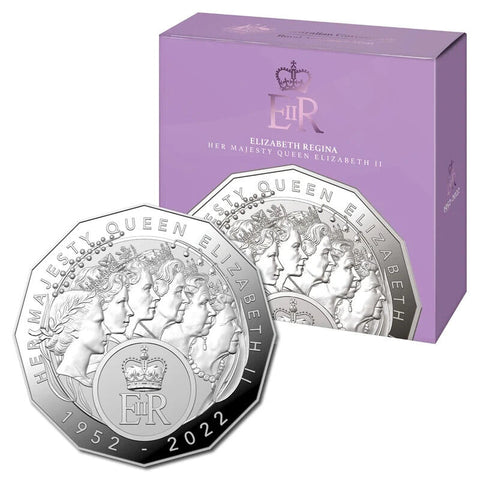 2023 50c Elizabeth Regina HM Queen Elizabeth II Commemoration Silver Proof