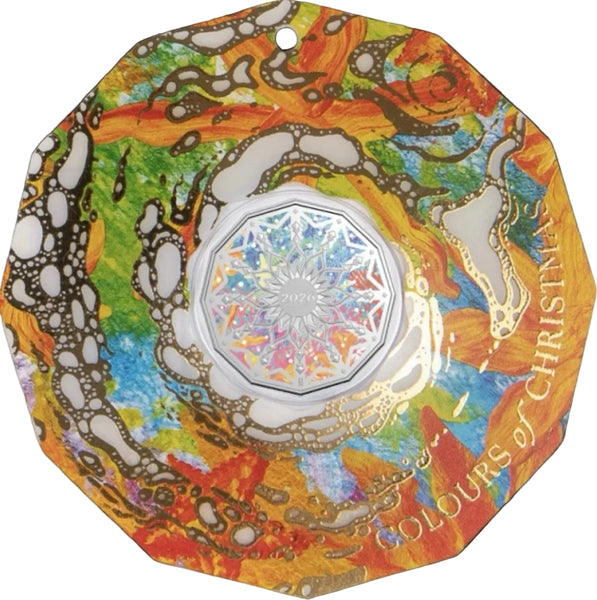 2026 50c Colours of Christmas Unc Coin - Single - Colour chosen at random