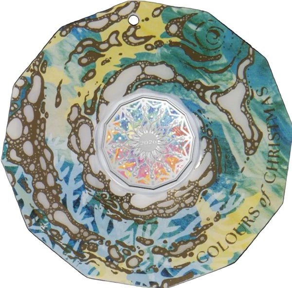 2026 50c Colours of Christmas Unc Coin - Single - Colour chosen at random