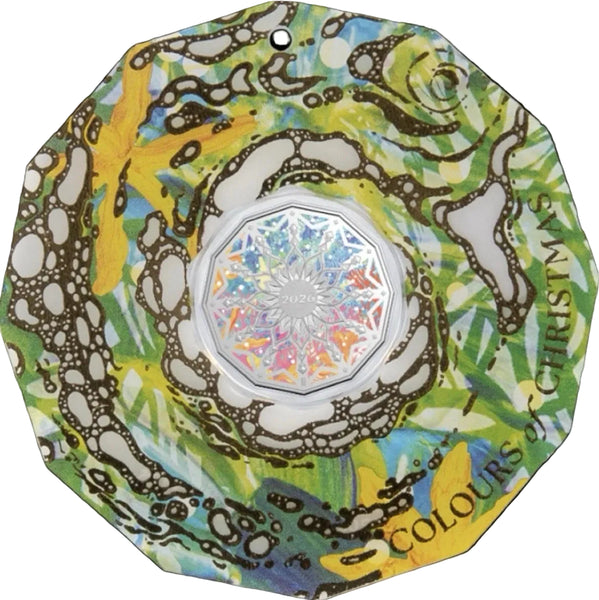 2026 50c Colours of Christmas Unc Coin - Single - Colour chosen at random